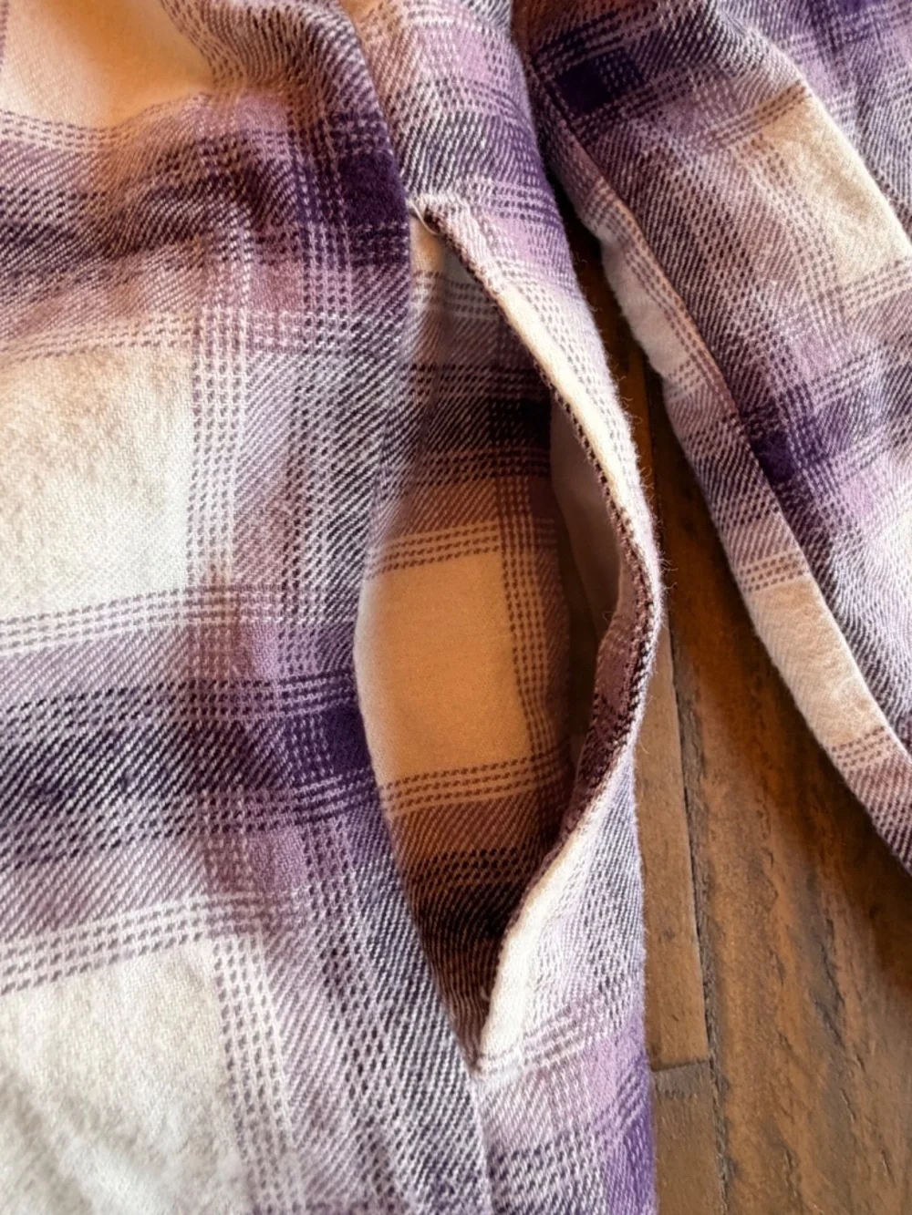 GAP Kids Sherpa Lined Plaid Shacket Jacket Girls Size Large Cozy Button Front